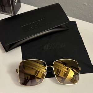 Moschino Gold Frame Sunglasses